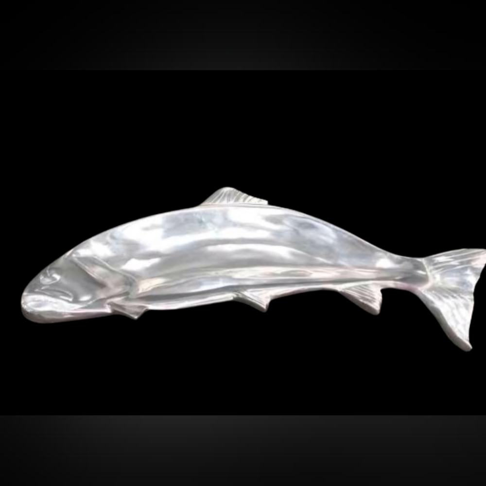 Vintage 1970's Wilton Armetale Aluminum Fish Serving Dish